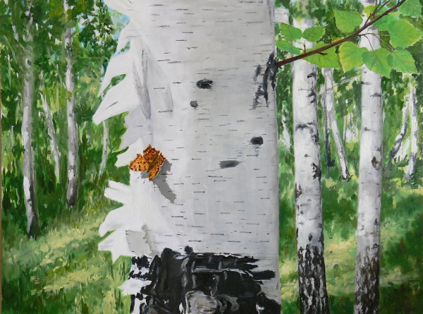 Алексей Либеров пейзаж Березки