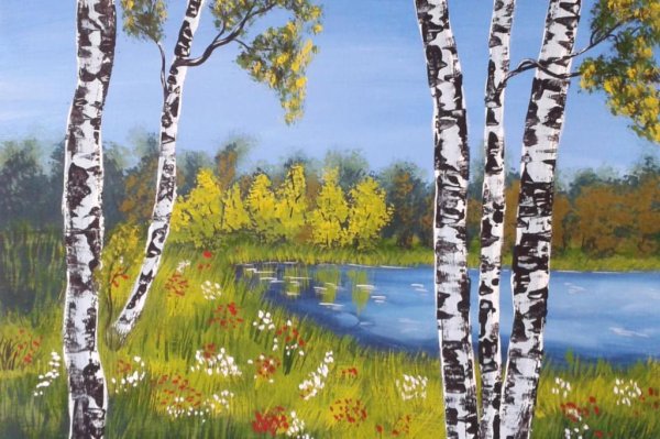 Ромашки в Березках в живописи