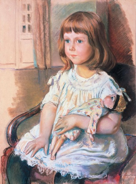 Серебрякова Зинаида Евгеньевна. Крестьянка с ребенком