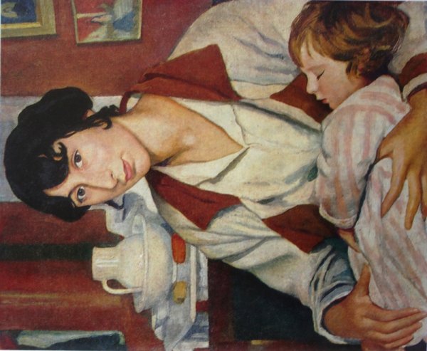 Зинаида Евгеньевна Серебрякова «Катя с куклами» 1923