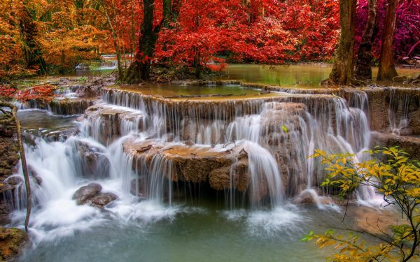 Красивые пейзажи с водопадами