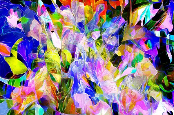 Цветы абстракция