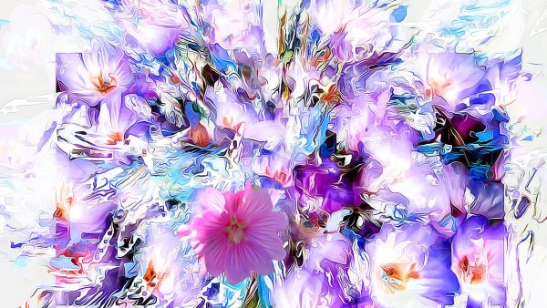 Цветы абстракция