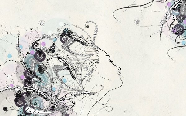 Красивые абстрактные цветы