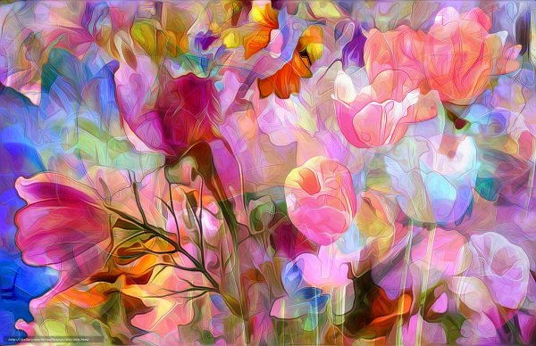 Абстрактные цветы