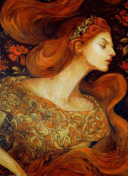 Рыжеволосые девушки в живописи