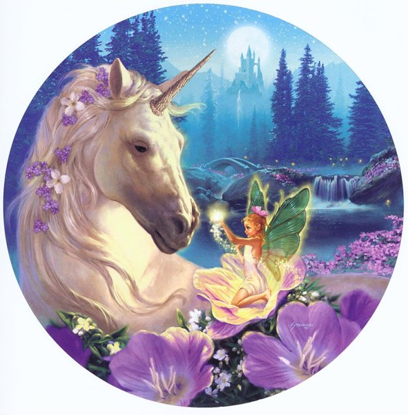 Единороги красивые круглые