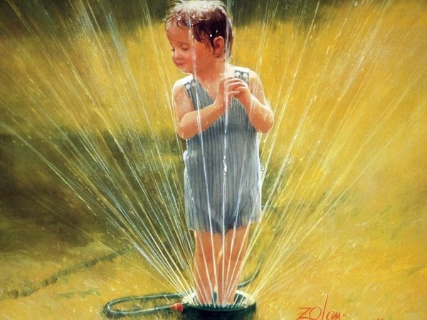 Картины Дональда Золана беззаботное детство