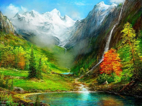 Андре Косслик осенний пейзаж