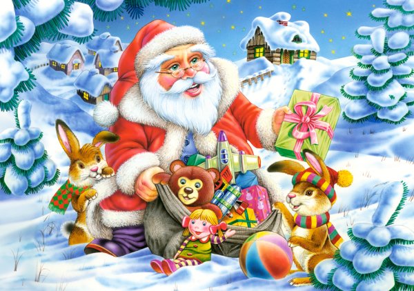 Пазл Санта Клаус