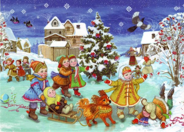 Сюжетная картина новый год