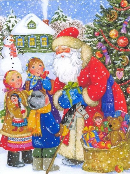 Зима рисунок