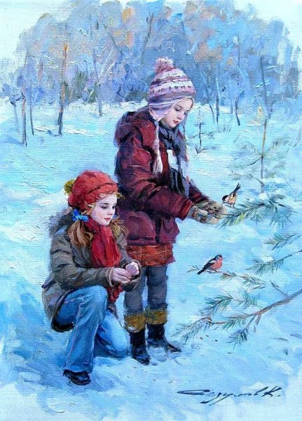 Константин Разумов картины зима