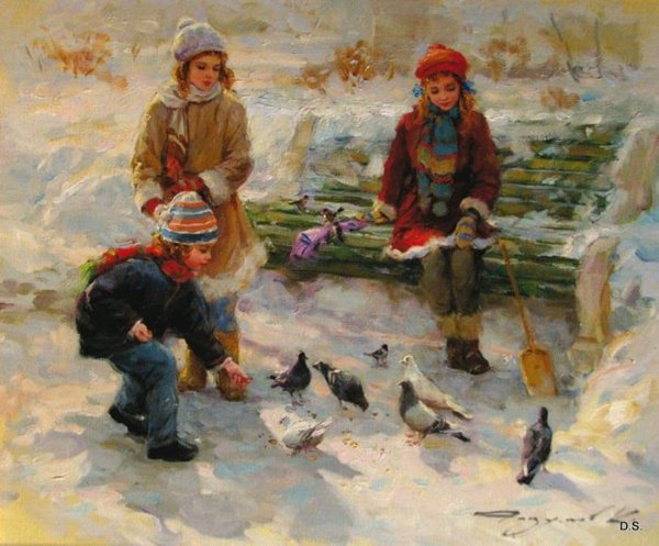 Константин Разумов картины зима