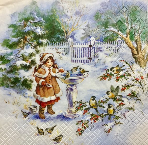 Новогодние сюжеты для декупажа