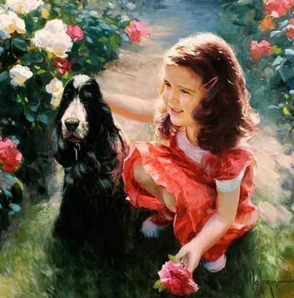 Волегов Владимир художник картины девочка