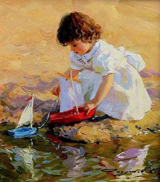 Художник Константин Разумов (Konstantin Razumov). Детство.
