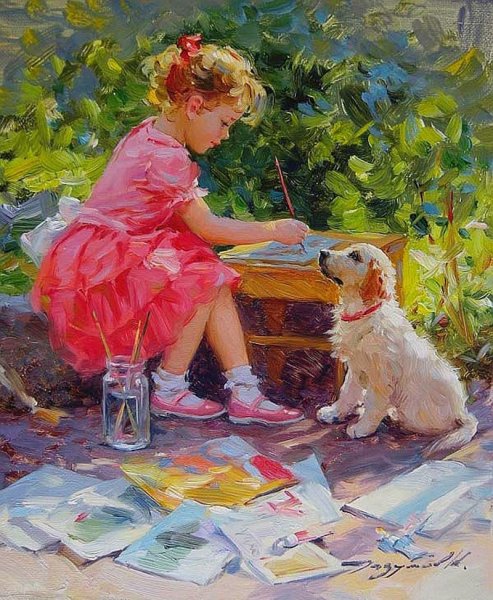 Художник Константин Разумов (Konstantin Razumov). Детство.