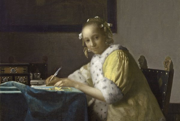 Ян Вермеер девушка в красной шляпе