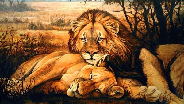 Картина "Лев"