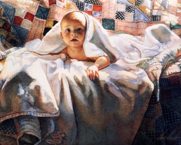 Художник Стив Хэнкс акварель