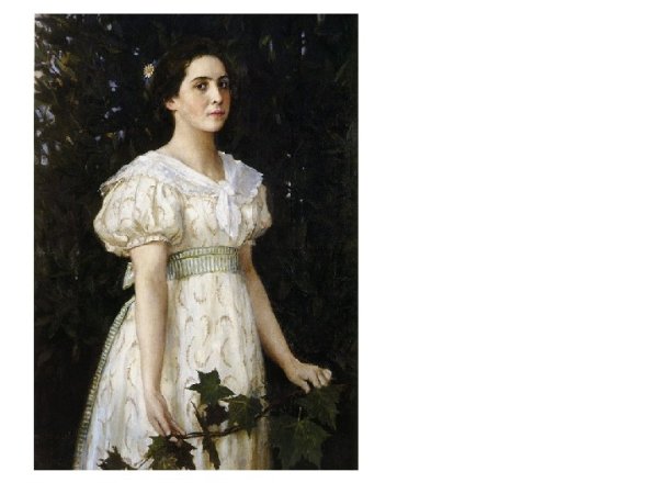 Девушка с Кленовой веткой Васнецов