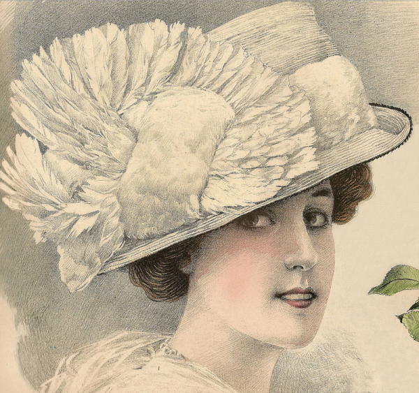 Дамские шляпки 1889-1897