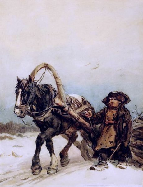 Крестьянские дети Некрасов картина