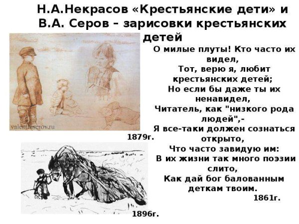 Литература 5 класс крестьянские дети