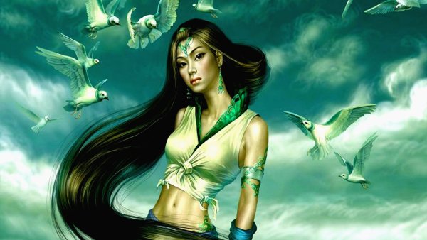 Картины Tang Yuehui фэнтези