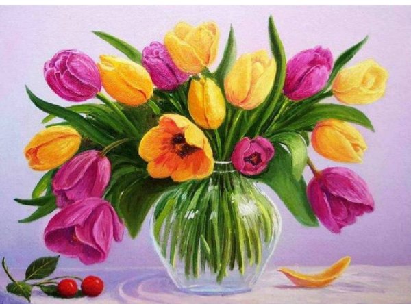 Тюльпаны правополушарное