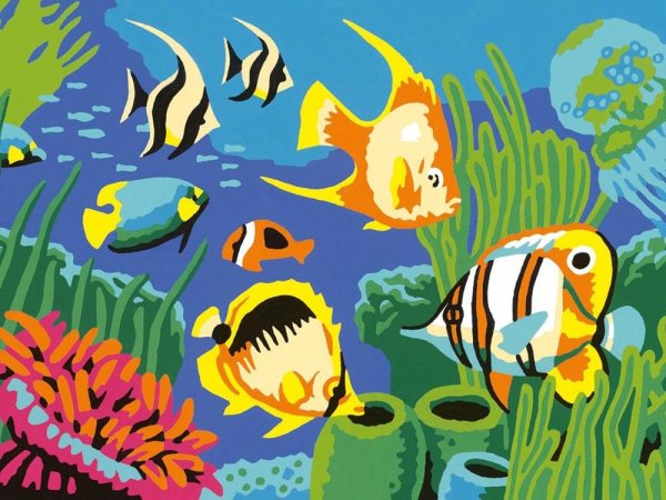 Аквариум с рыбками для детей