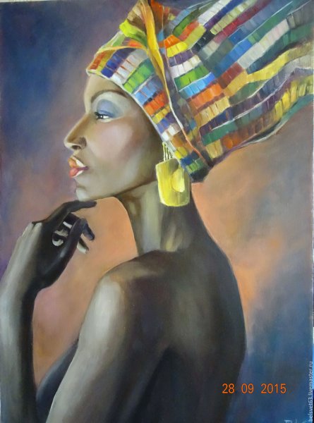 Портрет в чалме живопись