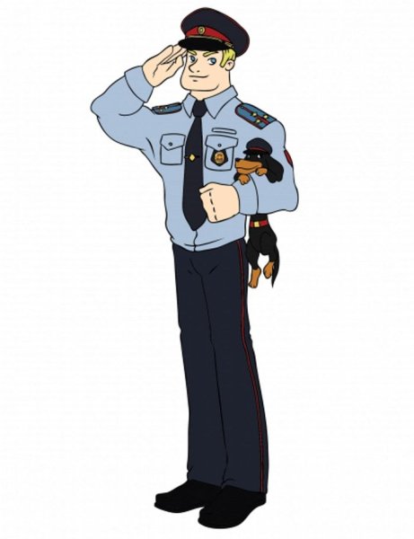 Полицейский мультяшный