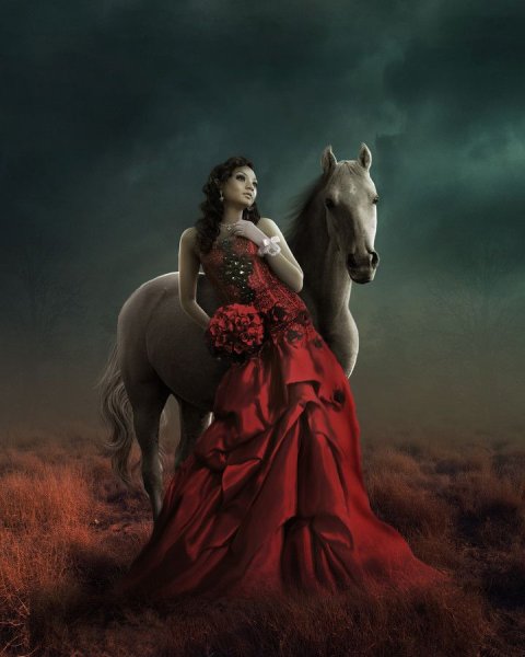 Девушка с лошадью
