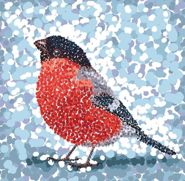 Точечная живопись пуантилизм