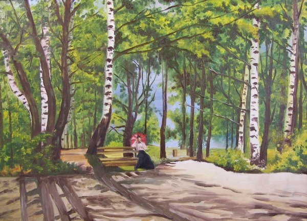 Иван Шишкин «около дачи». 1894 Г.