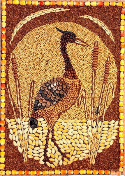 Поделки из крупы