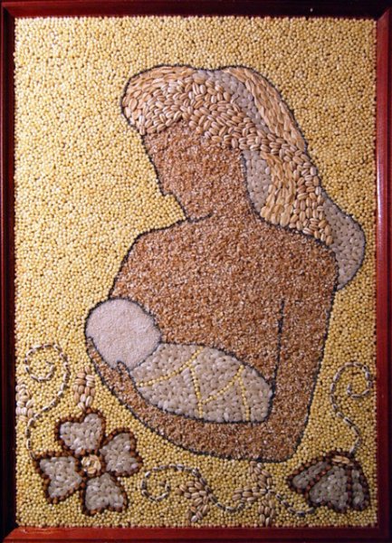 Картины из круп