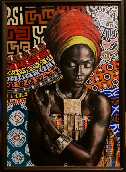 Африканка живопись