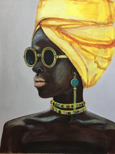 Африканка живопись