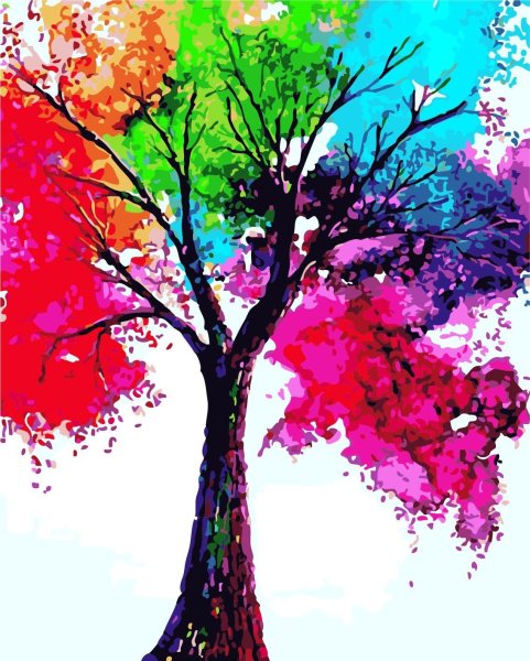 Рисунки для срисовки красками лёгкие