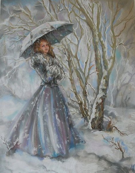 Образ зимы в картинах художников