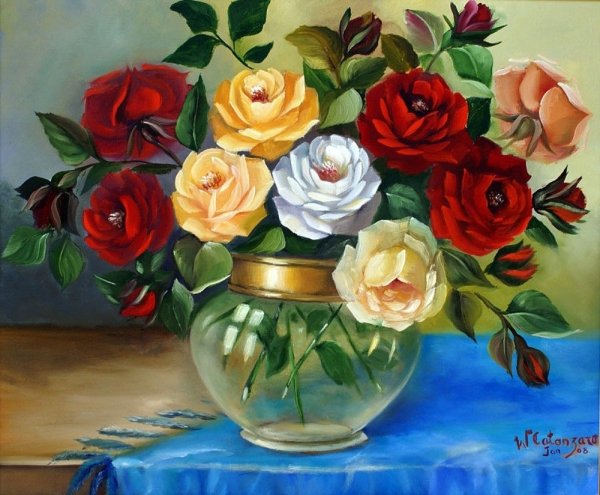 Albert Williams красные розы