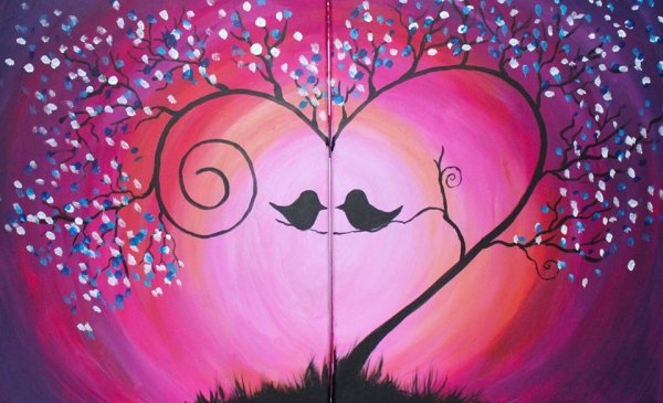 Закат рисунок