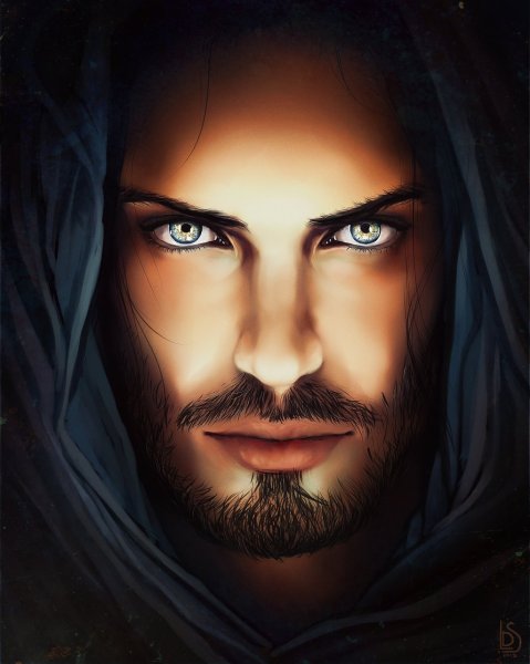 Красивый мужчина арт