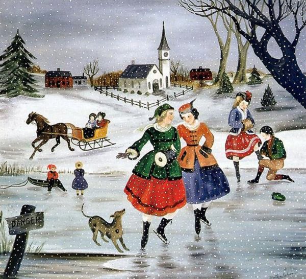 Зимние забавы коньки