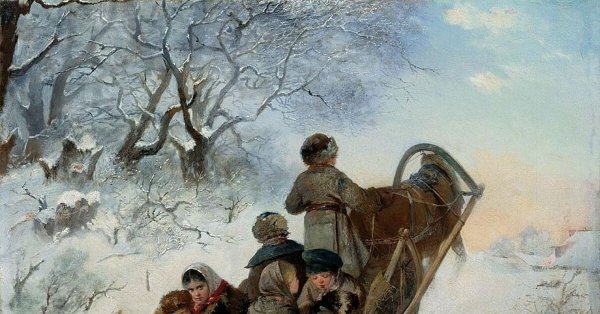 Пелевин дети в санях картина