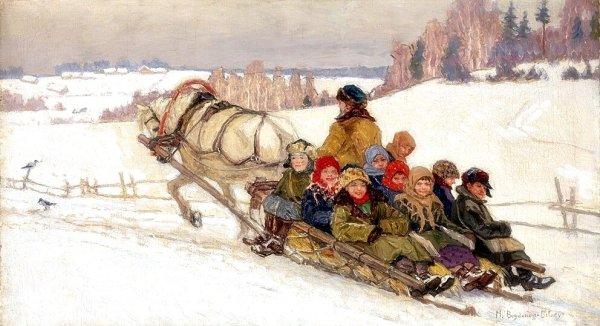 Николай Петрович Богданов-Бельский зима