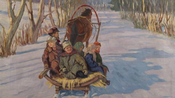 Алексей Степанов «катание на Масленицу»,